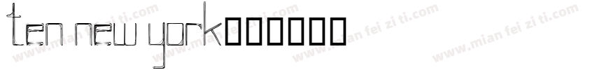 ten new york字体转换